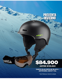 ELAN CASCO IMPULSE BLACK + ANTIPARRA NEXXT  VAL ( ENTREGA MAYO 2026 )