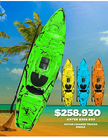 KAYAK CAIAKER TRUCHA SINGLE (ENTREGA INMEDIATA)