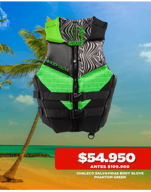 CHALECO SALVAVIDA BODY GLOVE PHANTOM GRN/GRY