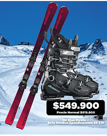 PROMO!!! SKI ELAN MYSTIC + FIJACION + BOTA SPEEDMACHINE 95WX