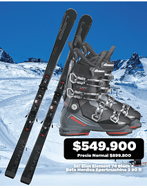 PROMO!!! SKI ELAN ELEMENT 74 BLK + BOTA NORDICA SPORTMACHINE 90