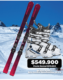 PROMO!!! SKI ELAN MYSTIC + FIJACION + BOTA SPEEDMACHINE 95WX