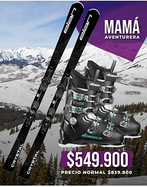 PROMO MAMÁ Ski Elan Crystal Black + Bota Nordica Cruise 65W