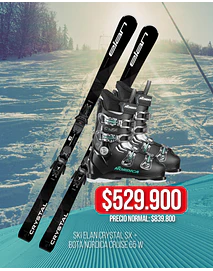 CYBER PROMO!!! Ski Elan Crystal Black + Bota Nordica Cruise 65W
