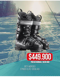 PROMO CYBER!!! NORDICA BOTA SKI STRIDER ELITE 130 BLACK