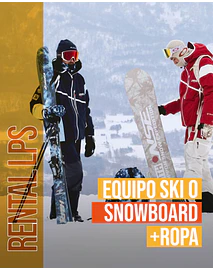 EQUIPO SKI O SNOWBOARD + ROPA 