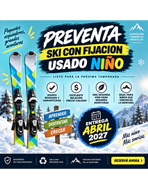 CYBERMONDAY SKI, FIJACION USADO NIÑO (ENTREGA ABRIL 2027)