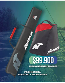 PROMO CYBER!!! PACK BOLSOS NORDIAC LITE SKI + BOTA