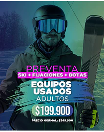 CYBERMONDAY SKI USADO ADULTO CON BOTA (ENTREGA ABRIL 2027)