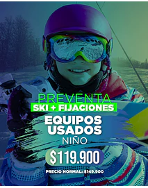 CYBERMONDAY SKI, FIJACION USADO NIÑO (ENTREGA ABRIL 2027)