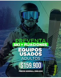 CYBERMONDAY SKI CON FIJACION USADO ADULTO (ENTREGA ABRIL 2027)