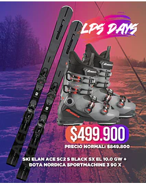 LPS DAYS - ACE SC2 BLK + BOTA NORDICA SPORTMACHINE 3 90 X (ENTREGA MARZO 2027)