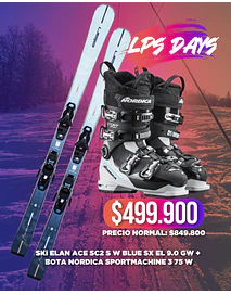 LPS DAYS - SKI ACE SC2 W BLUE + BOTA NORDICA SPORTMACHINE 3 75 W (ENTREGA MARZO 2027) 