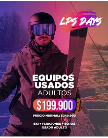 LPS DAYS SKI USADO ADULTO CON BOTA (ENTREGA ABRIL 2027)