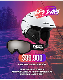 LPS DAYS - CASCO ELAN IMPULSE WHITE + ANTIPARRA NEXXT VAL (ENTREGA MARZO 2027)