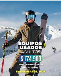 SKI + FIJACION USADO ADULTO (ENTREGA ABRIL 2027)