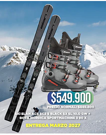 SKI ELAN ACE SC2 BLK + BOTA NORDICA SPORTMACHINE 3 90 X (ENTREGA MARZO 2027)