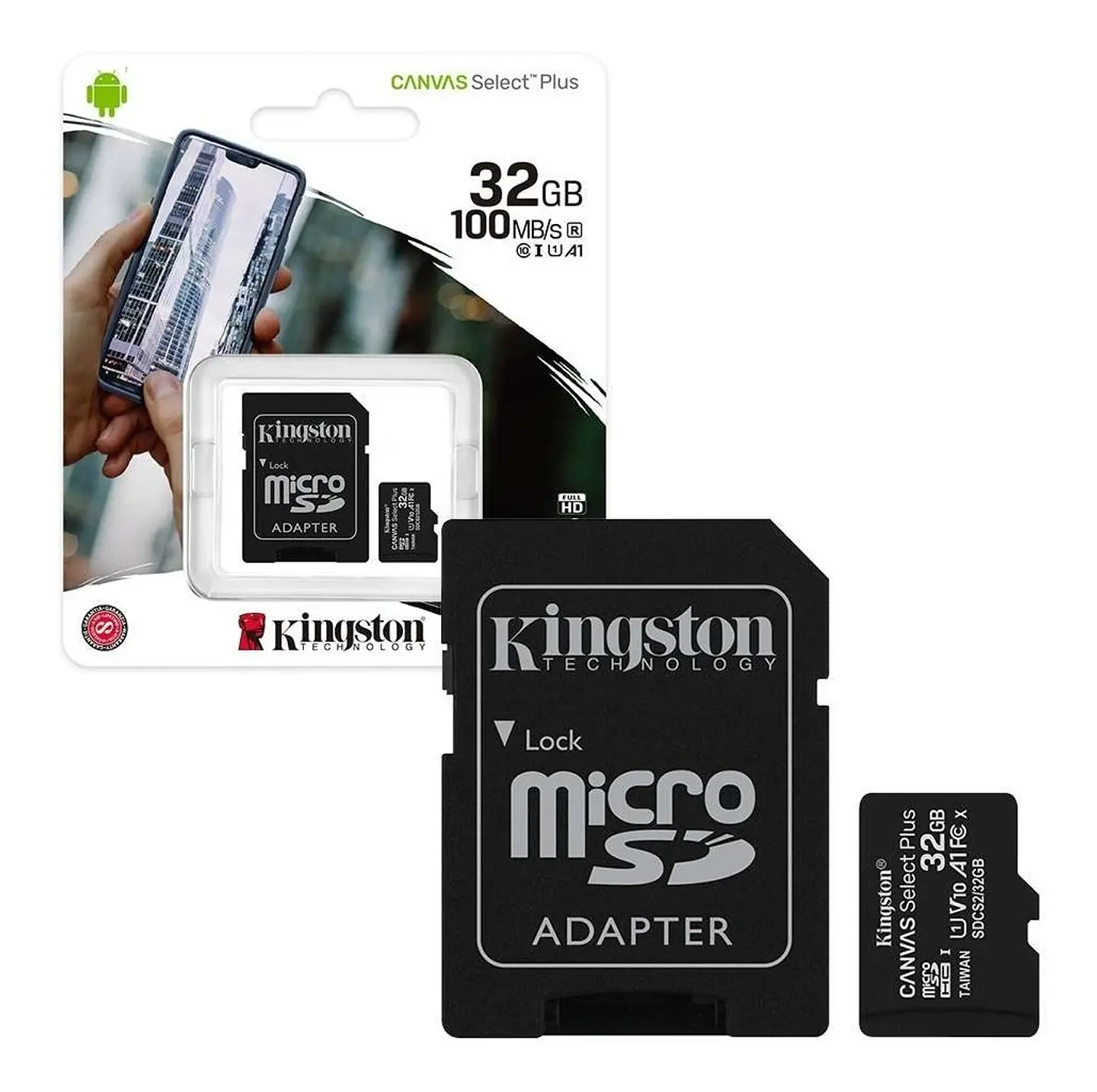 Memoria MicroSD Kingston 100Mb/s Clase 10 Canvas 2