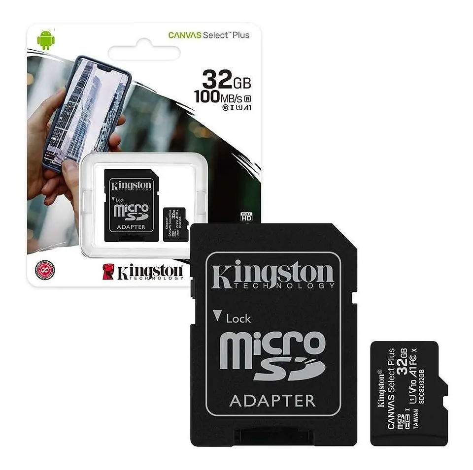 Memoria MicroSD Kingston 100Mb/s Clase 10 Canvas 2