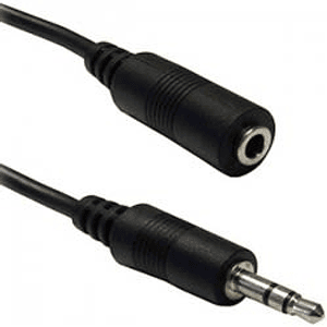Cable de audio 3,5mm a 3,5mm m-h extensión 