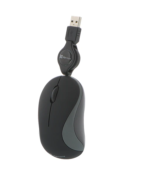 Mouse USB Retractil KlipXtreme Karbon
