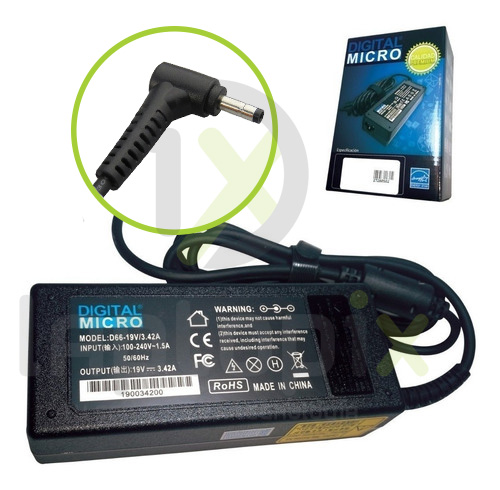 Cargador Notebook Para Acer 19v 3.42a 65w 3.0*1.0mm Cert Sec