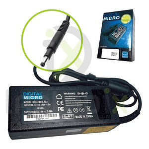 Cargador HP 19,5v X 3,33a 65w 4.8x1.7 Punta Negra