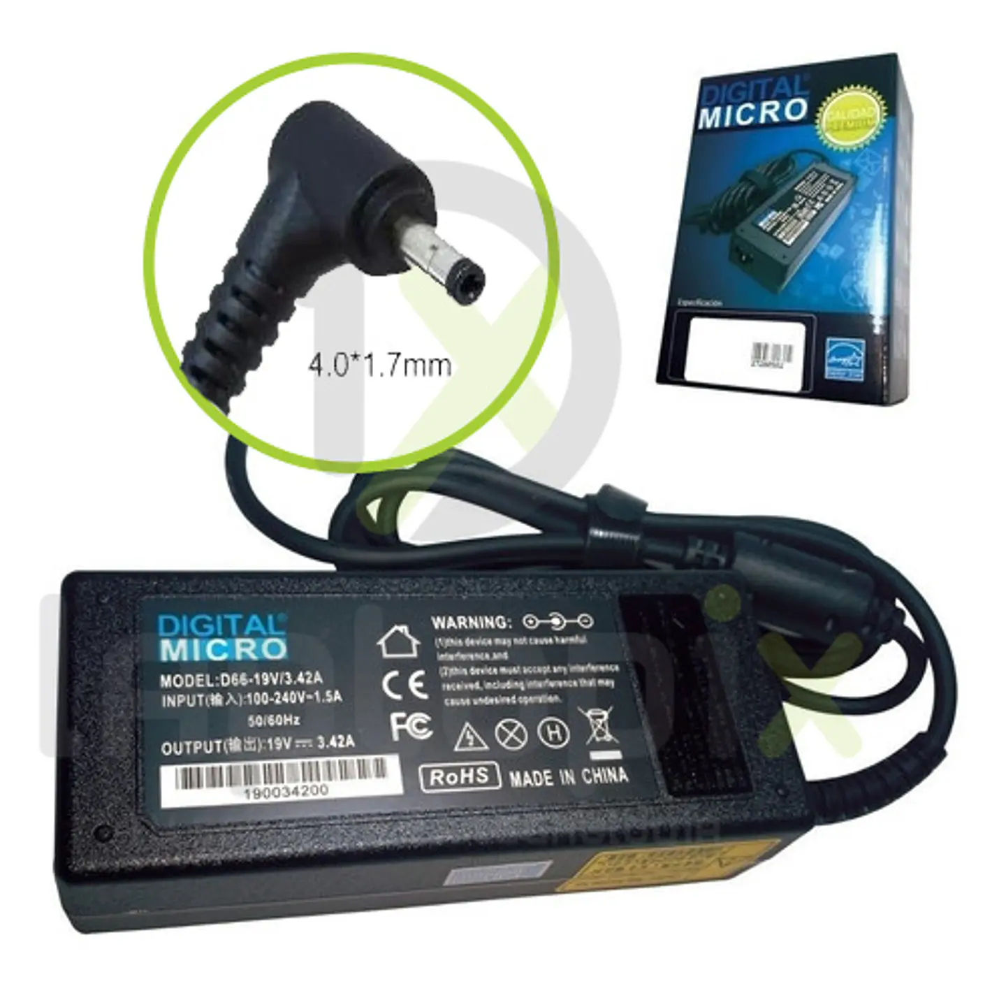 Cargador Lenovo 20V - 2.25A 45W 4.0 * 1.7mm 1