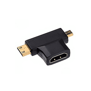 Adaptador 2 En 1 HDMI A MIcro-Mini HDMI 