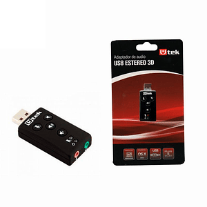 Adaptador de Audio USB Estéreo 3D