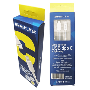 Cable de Carga USB Tipo C a Lightning Bestlink