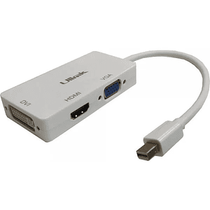 Adaptador Multipuerto a Mini Display Port VGA/ HDMI/ DVI ULINK