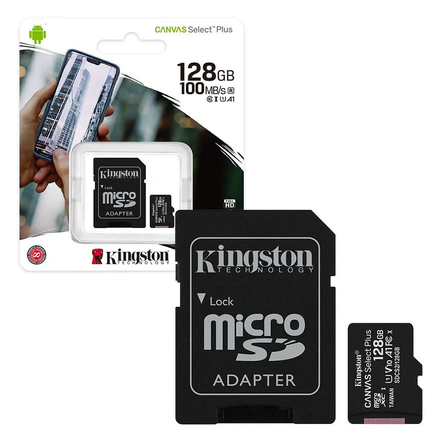Memoria MicroSD Kingston 100Mb/s Clase 10 Canvas 4