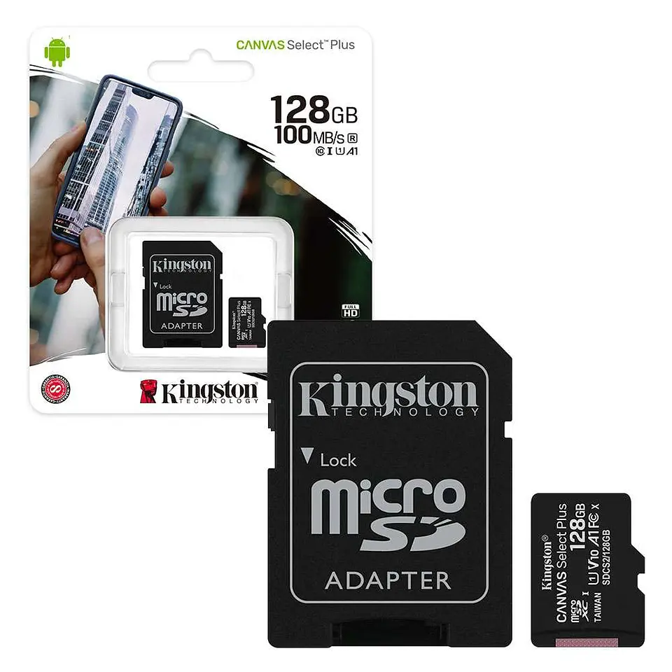 Memoria MicroSD Kingston 100Mb/s Clase 10 Canvas 4