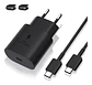 Cargador travel adapter 25w PD Cable tipo C a C - Miniatura 1