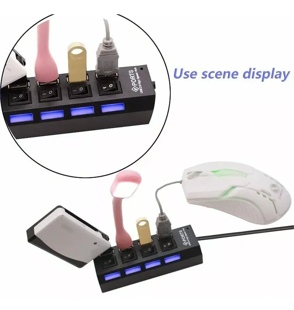 Hub Usb 2.0 HI Speed 2