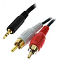 Cable de audio 2 plug rca a 1 plug stéreo - Miniatura 1