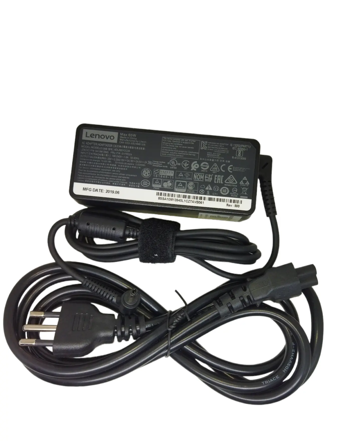 Cargador Original Lenovo 20v x3.25a/65w 1