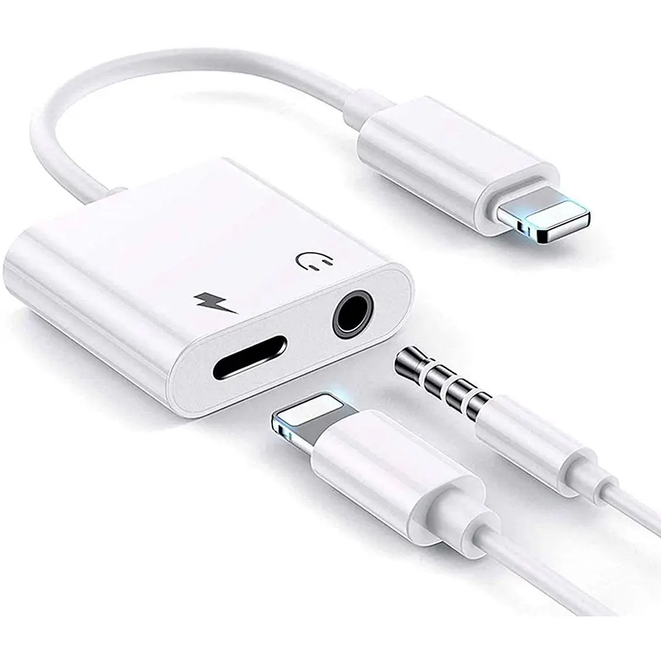 Adaptador Lightning A Lightning + Audio 1