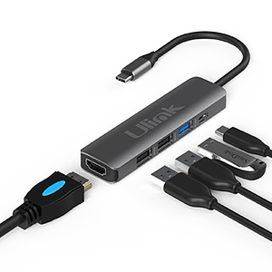 Adaptador HUB USB C 5 en 1 con HDMI /UL-ADC502