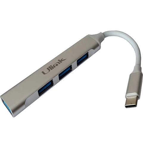 Adaptador HUB USB C de 4 Puertos USB /UL-HUBC400