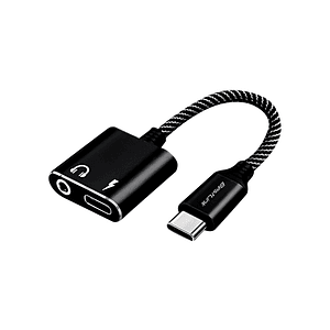 Adaptador USB C a USB C + audio 3,5mm cable 120mm /  BL-AD260A