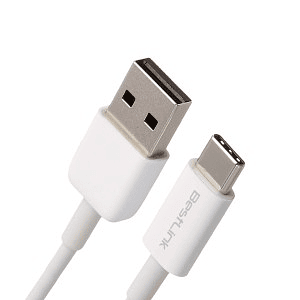 Cable USB Tipo C 2.4A BLANCO