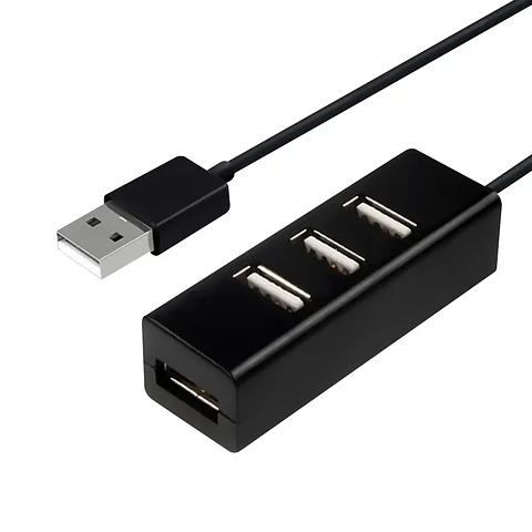 Mini HUB USB 2.0 4 puertos con cable de 80 cm mod. UL-HUB408