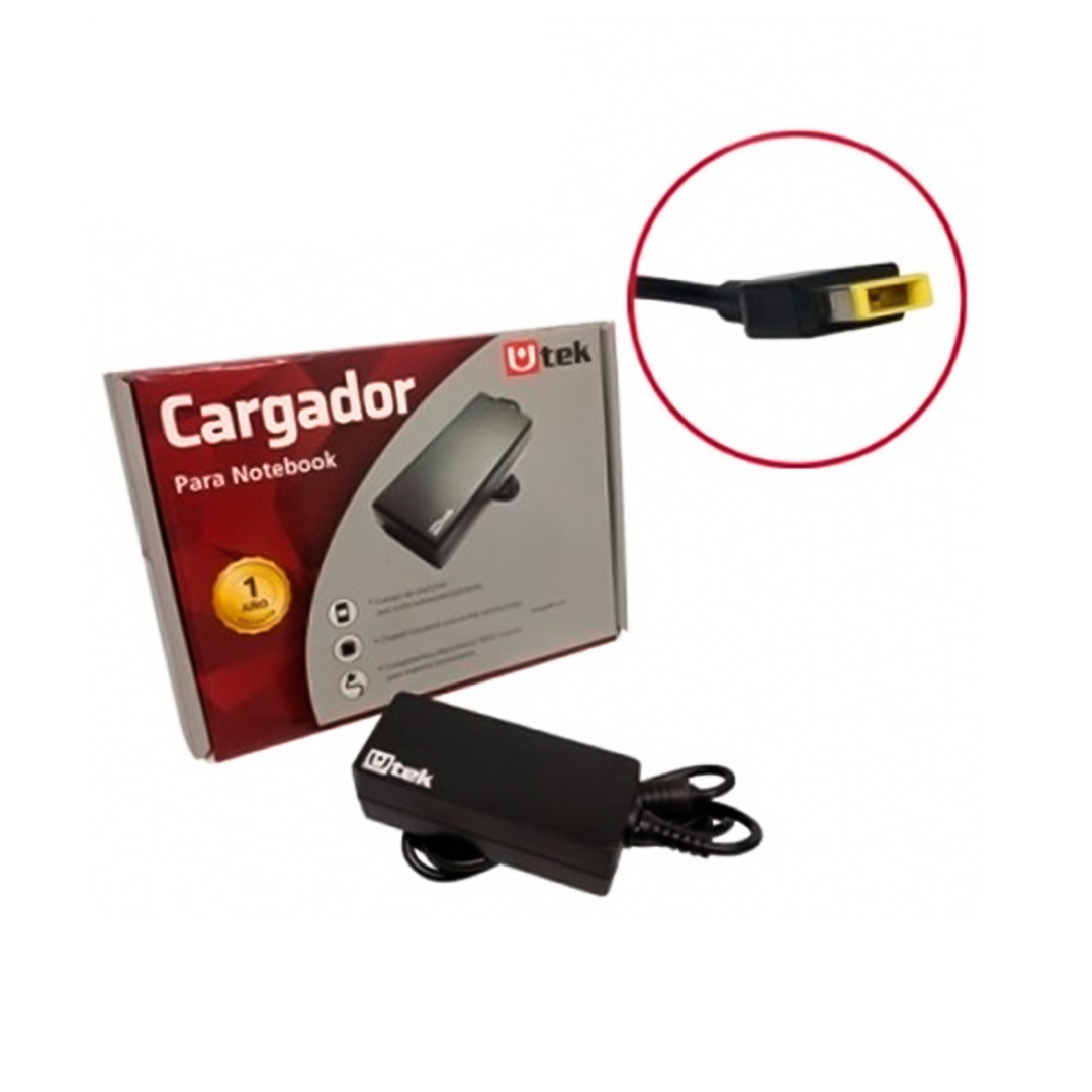 Cargador para Lenovo 20V 3.25A Punta cuadrada