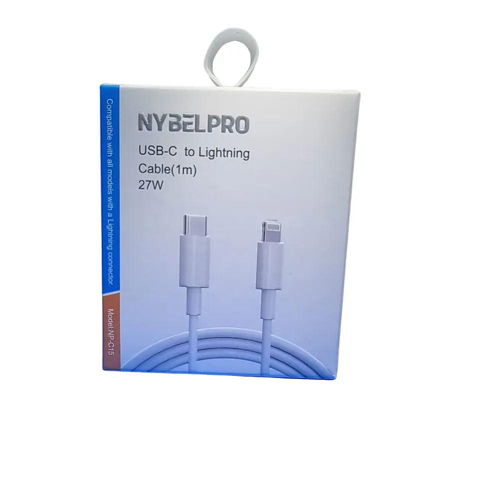 Cable Tipo C a Lightning 27W 1mt NybelPro 2