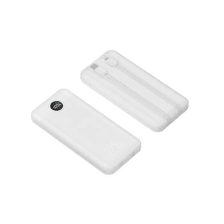 POWER BANK 10.000mah carga rápida 22,5W, display y 2 cables integrados 4