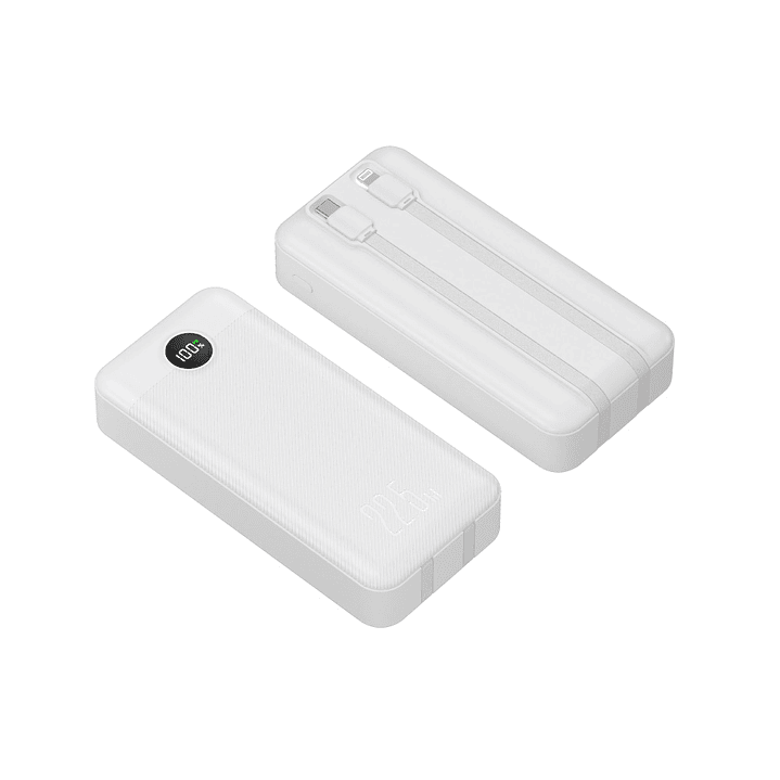 POWER BANK 20.000mah carga rápida 22,5W, display y 2 cables integrados 4