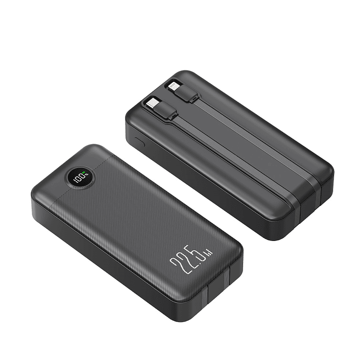 POWER BANK 20.000mah carga rápida 22,5W, display y 2 cables integrados 2