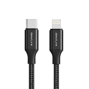 Cable Lightning USB C A Lightning 27W PD - Metálico Trenzado 